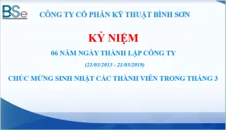 BSe tổ chức tiệc sinh nhật thành viên tháng 3.